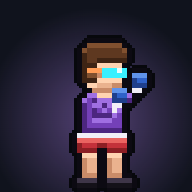 Rapid Jaws, a fighter with a cyber visor